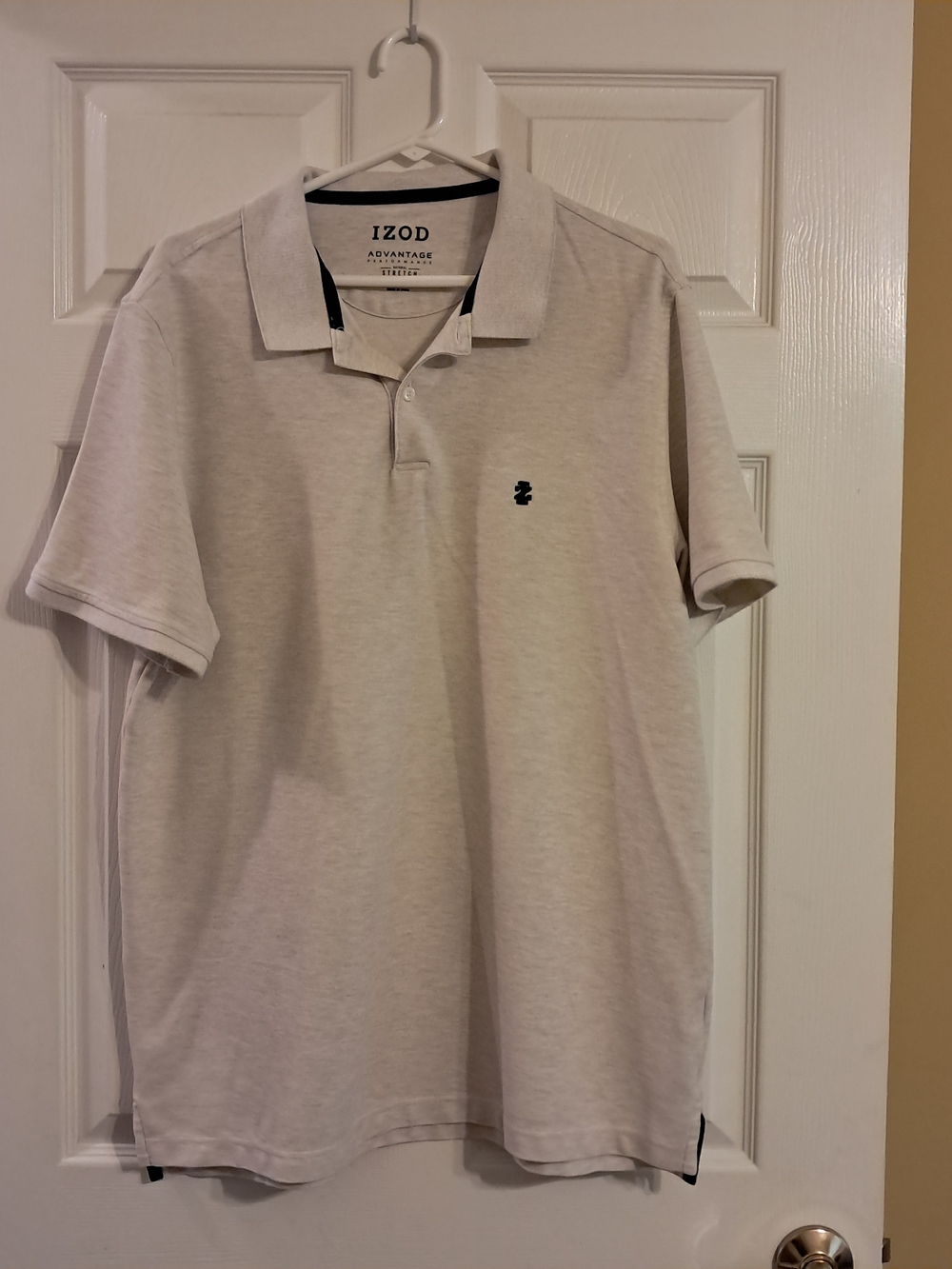 IZOD Men's Beige Polo Shirt -‎ Size XL  Advantage Performance